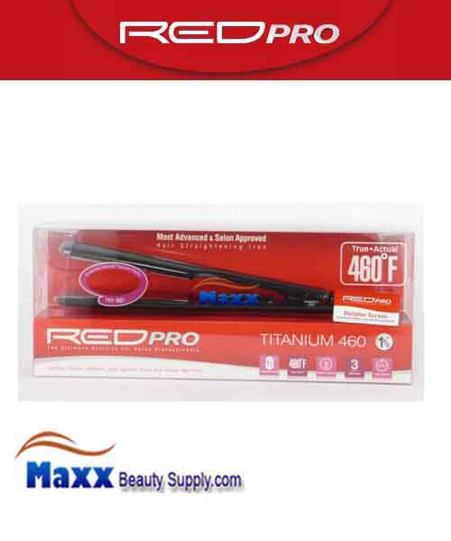 Red Pro by Kiss #FIP150 Titanium 460 Hair Straightening Flat Iron - 1 1/2"